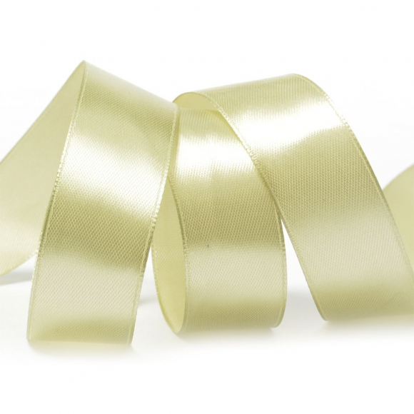 Лента атласная 25мм цв.3140 св.оливковый уп.32,9 м А на пенопласте