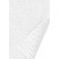 Ткань трикотаж Футер 2х нитка петля 70%хл 25%пэ 5%спан 220г 160см белый рул.35м