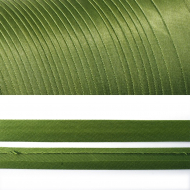 Косая бейка TBY атласная шир.15мм цв.F262 оливковый уп.132 м