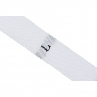 Размерники жаккардовые тафта L белый 10х32 мм ТВ в рул. 500 шт Размерники жаккардовые тафта L белый 10х32 мм ТВ в рул. 500 шт