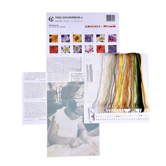 38245_Набор для вышивания "Ромашка", канва аида 18 ct