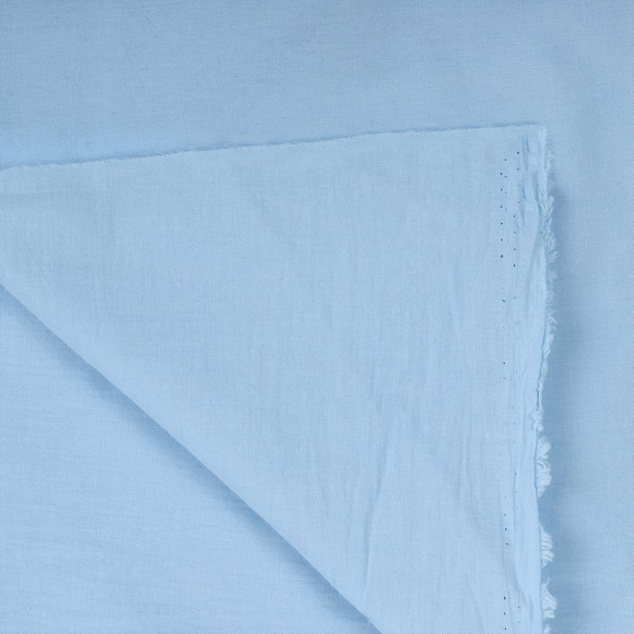 Ткань Хлопок крэш 90 г/м? 100% хлопок шир.150 см арт.TBY.Caw.23 цв.св.голубой уп.5м