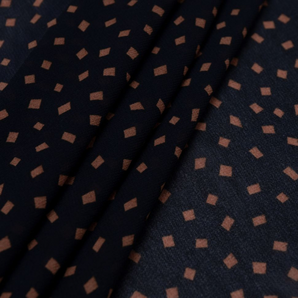 Ткань Креп-шифон 85 г кв.м 100% полиэстер шир.145 см арт.Р.34044.02 цв.02 синий уп.30м