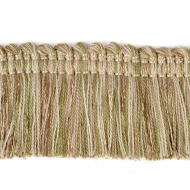 Бахрома для штор YELDA арт.N02 40мм цв. 1032 бежевый/т.олива уп.10м