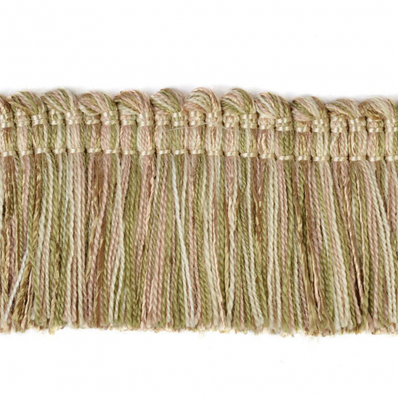 Бахрома для штор YELDA арт.N02 40мм цв. 1032 бежевый/т.олива уп.10м