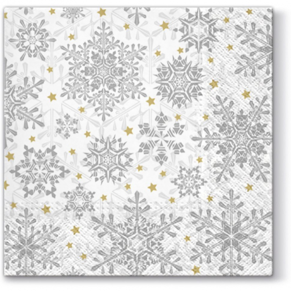 162806_Салфетки трехслойные для декупажа, коллекция "Lunch"  PAW Decor Collection "Светящиеся звезды"