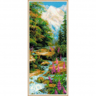 Набор для вышивания РИОЛИС арт.1487 Горный ручей 20х50 см