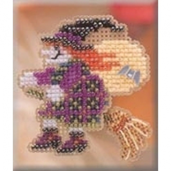 Набор для вышивания MILL HILL Полет на метле 5,72х5,72 см Набор для вышивания MILL HILL Полет на метле 5,72х5,72 см