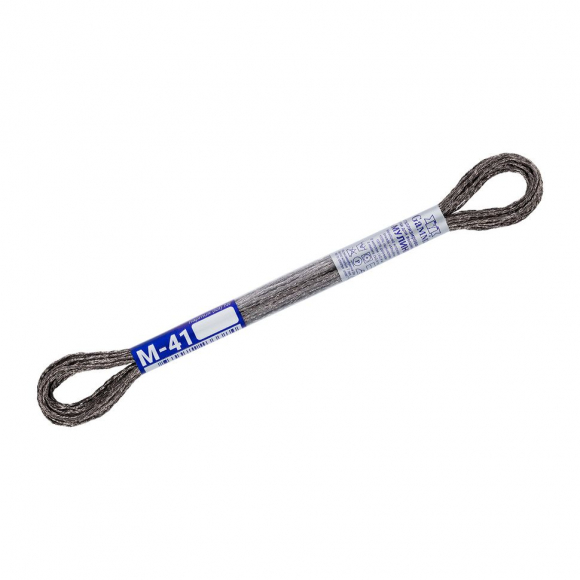 Нитки для вышивания Gamma мулине NM металлик 100% полиэстер 12 x 8 м цв.М-41 серый