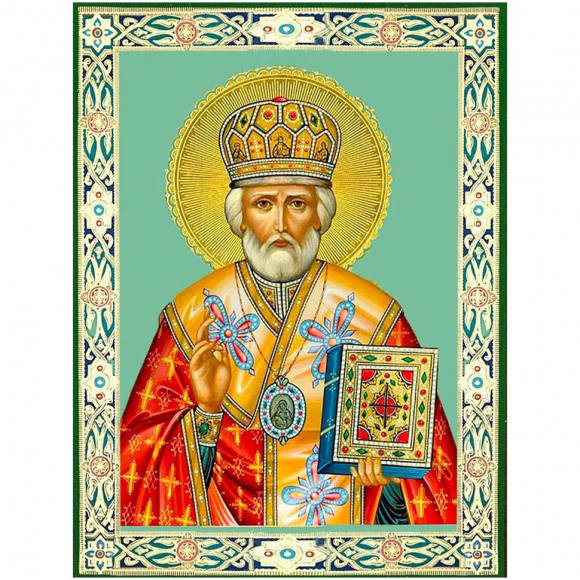 Картины мозаикой Molly арт.KM0292 Николай Чудотворец 30х40 см