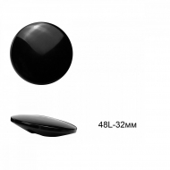 Пуговицы пластиковые С-NE105 цв.черный 48L-32мм, на ножке, 12шт