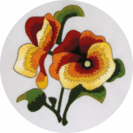 Набор для вышивания PANNA арт. C-0943 Анютины глазки 13х13 см