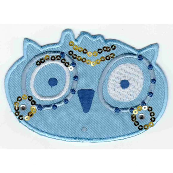 Термоаппликация HKM "Eulenkopf blau"