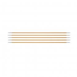 47032 Knit Pro Спицы чулочные для вязания Zing 2,25мм/20см, алюминий, 5шт
