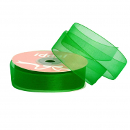 Лента капрон (органза) IDEAL шир.20мм цв.1044 зеленый уп.27,4 м