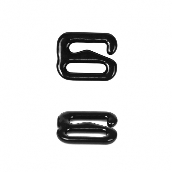 Крючок для бюстгальтера металл TBY-67793 d08мм, цв.02 черный, уп.20шт