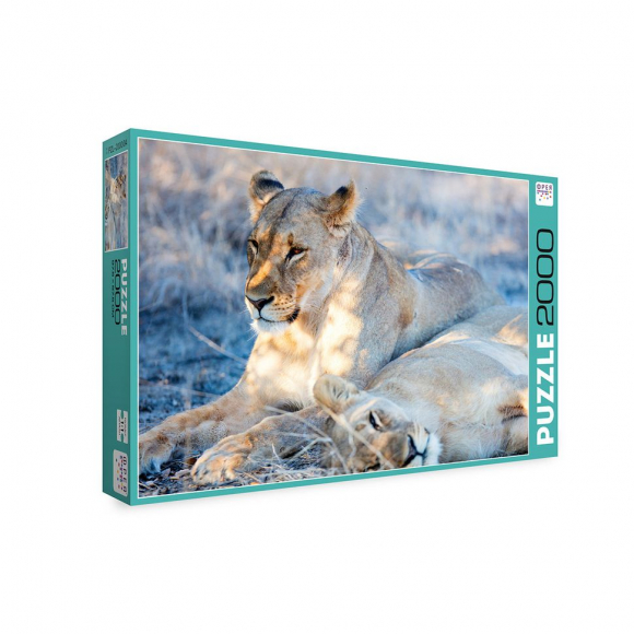 Пазл ФРЕЯ арт.PZL-2000/04 Львиная нежность 67,5х97,5 см