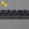 Кружево гипюр KRUZHEVO арт.TR.16GB2005 шир.40мм цв.3 т.синий уп.9м