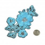 Аппликации MAGIC HOBBY арт. MG-R1734.3 цв.3 голубой 7,5х13,5 см 5 шт