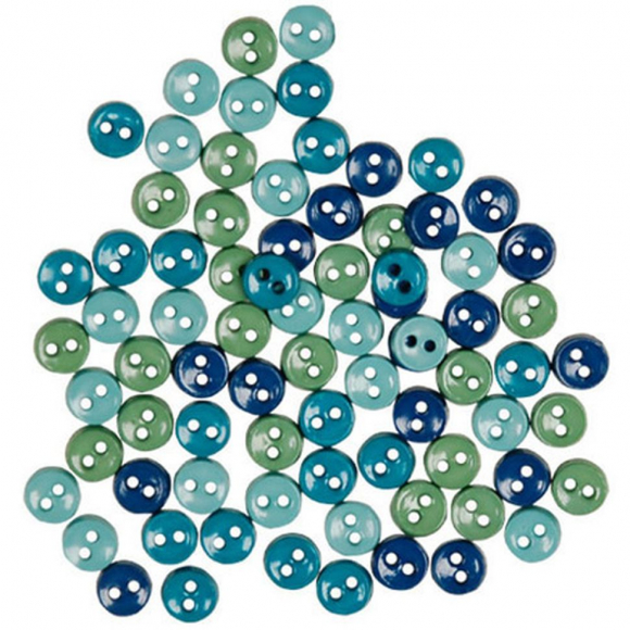 Пуговицы мини Findings "Океан"