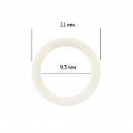 Кольцо для бюстгальтера пластик ARTA.F.SF-1-2 d9,3мм, цв.004 сумрачно-белый, уп.50шт