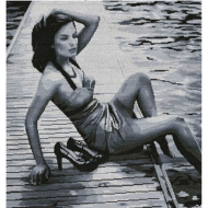 Набор для вышивания мулине НИТЕКС арт.0079 У реки 45х48 см