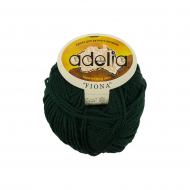 Пряжа ADELIA FIONA (50% шерсть, 50% акрил) 10х50г/90м цв.631 т.зеленый