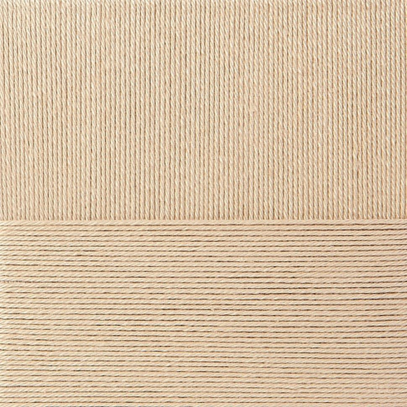 Пряжа для вязания ПЕХ Классический хлопок (100% мерсеризованный хлопок) 5х100г/250м цв.124 песочный