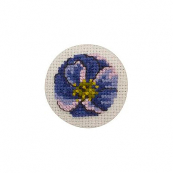 Набор для вышивания PERMIN арт.02-2196 Пуговица Фиалка Набор для вышивания PERMIN арт.02-2196 Пуговица Фиалка