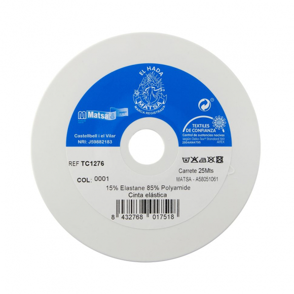 92835_Резинка бретелечная, 10 мм, цвет белый