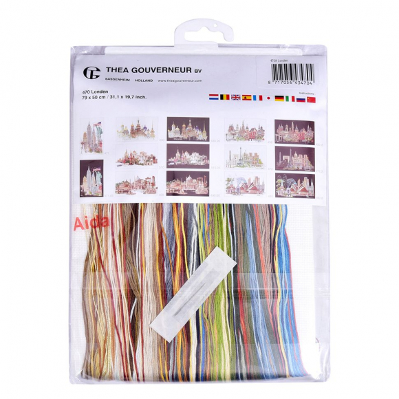 35014_Набор для вышивания "Лондон", канва аида 18 ct 35014_Набор для вышивания "Лондон", канва аида 18 ct