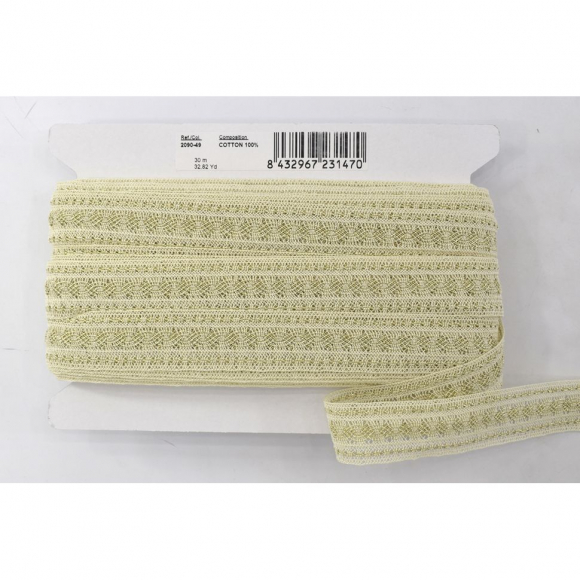 Кружево, 29 мм, цвет шампань