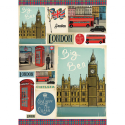 63815_Карта для декупажа "London"