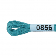 Нитки для вышивания Gamma мулине (0820-3070) 100% хлопок 24 x 8 м цв.0856 морская волна