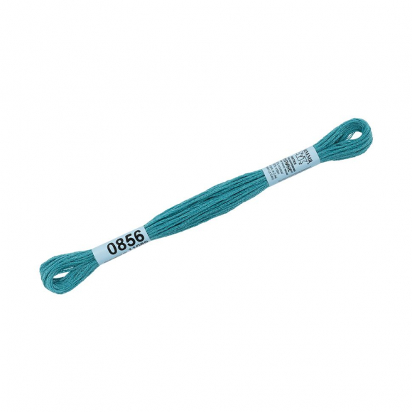 Нитки для вышивания Gamma мулине (0820-3070) 100% хлопок 24 x 8 м цв.0856 морская волна