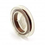 Проволока для бисера ?0,3мм арт.ТВ HET-08 цв.коричневый рул.10м