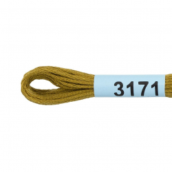 Нитки для вышивания Gamma мулине (3071-3172) 100% хлопок 24 x 8 м цв.3171 св.св.хаки