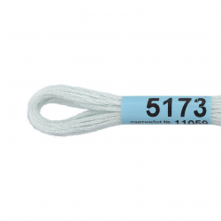 Нитки для вышивания Gamma мулине (3173-6115) 100% хлопок 24 x 8 м цв.5173 св.св.голубой