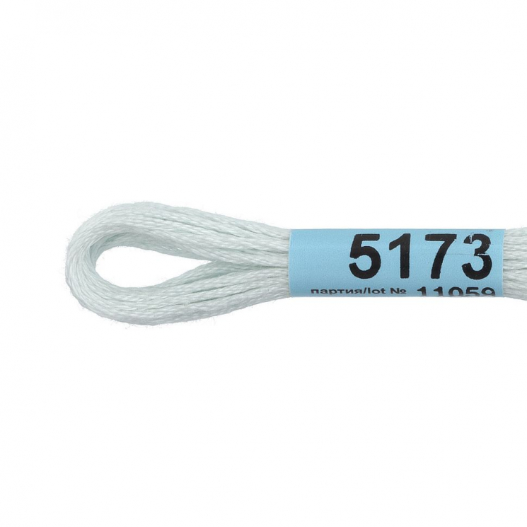 Нитки для вышивания Gamma мулине (3173-6115) 100% хлопок 24 x 8 м цв.5173 св.св.голубой