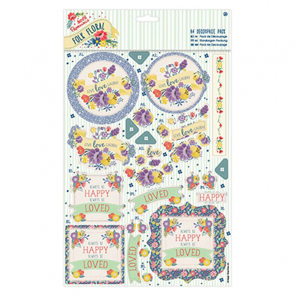 95298_Набор бумаги с высечкой "Смех" Folk Floral