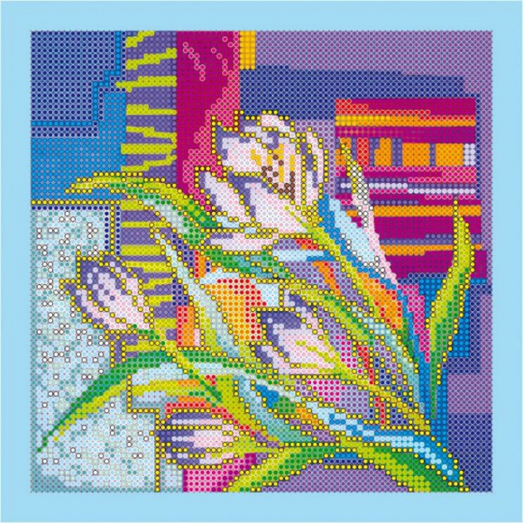 Схема на холсте АБРИС АРТ арт. AC-042 Крокусы 20х20 см