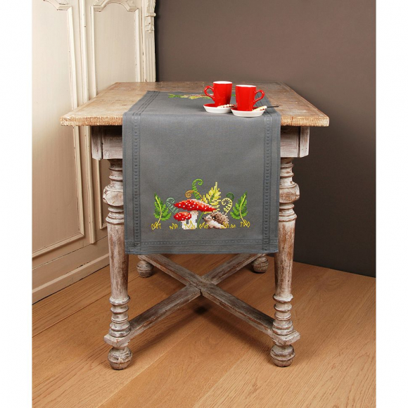 Набор для вышивания VERVACO арт.PN-0195349 Дорожка Ежик с папоротником 40х100 см