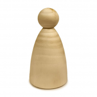 185914_Заготовка "Кукла № 4 Кокеши", 80 х 40 мм, голова d 22 мм