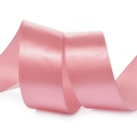 Лента атласная 38мм цв.3075 гр.розовый IDEAL уп.27,4 м