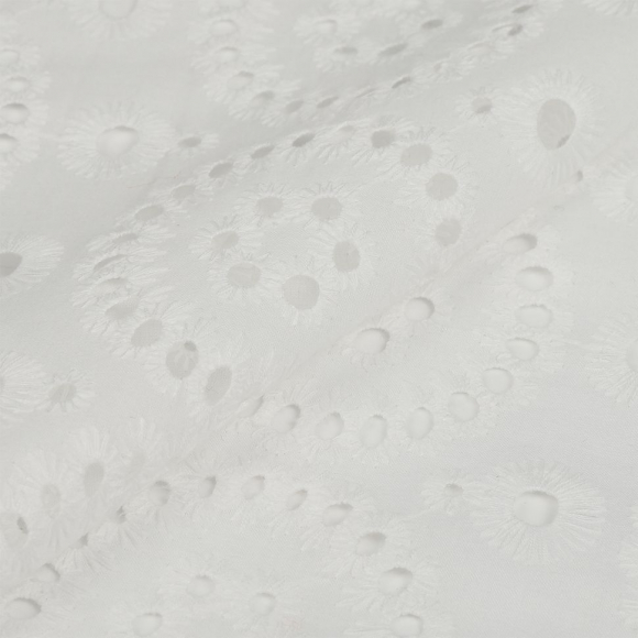 Ткань шитье TBY-Y931-01 100г/м2 100% хлопок шир.150см цв.белый уп.3м