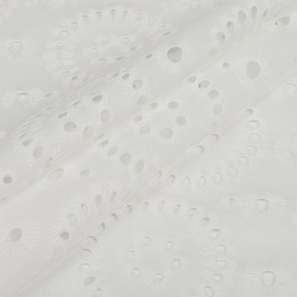 Ткань шитье TBY-Y931-01 100г/м2 100% хлопок шир.150см цв.белый уп.3м