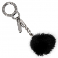 Брелок декоративный TBY.R4745.3.2 ?31мм цв. никель/черный , уп. 5шт