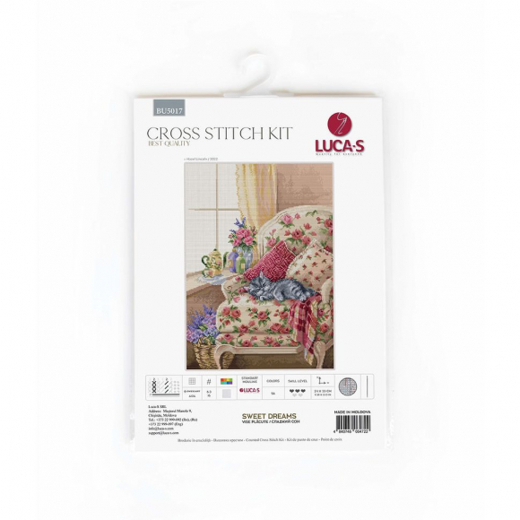 Набор для вышивания LUCA-S арт. BU5017 - Сладкий сон 24х33 см