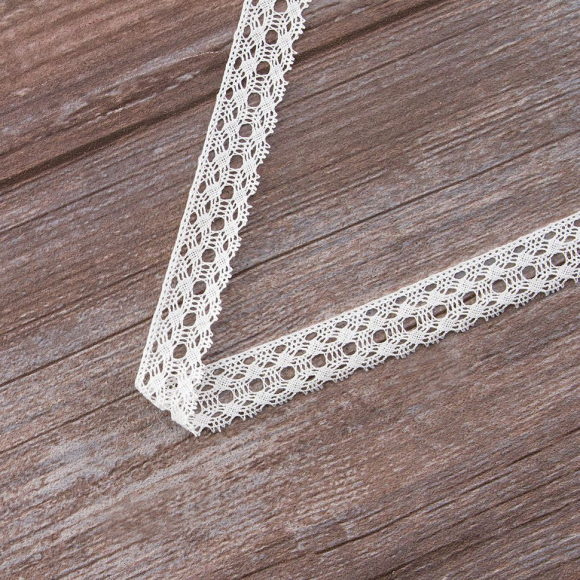 157380_Мерсеризованное хлопковое кружево, 24 мм, белый