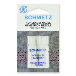 Иглы для бытовых швейных машин Schmetz для мережки 130/705H №100, уп.1 игла